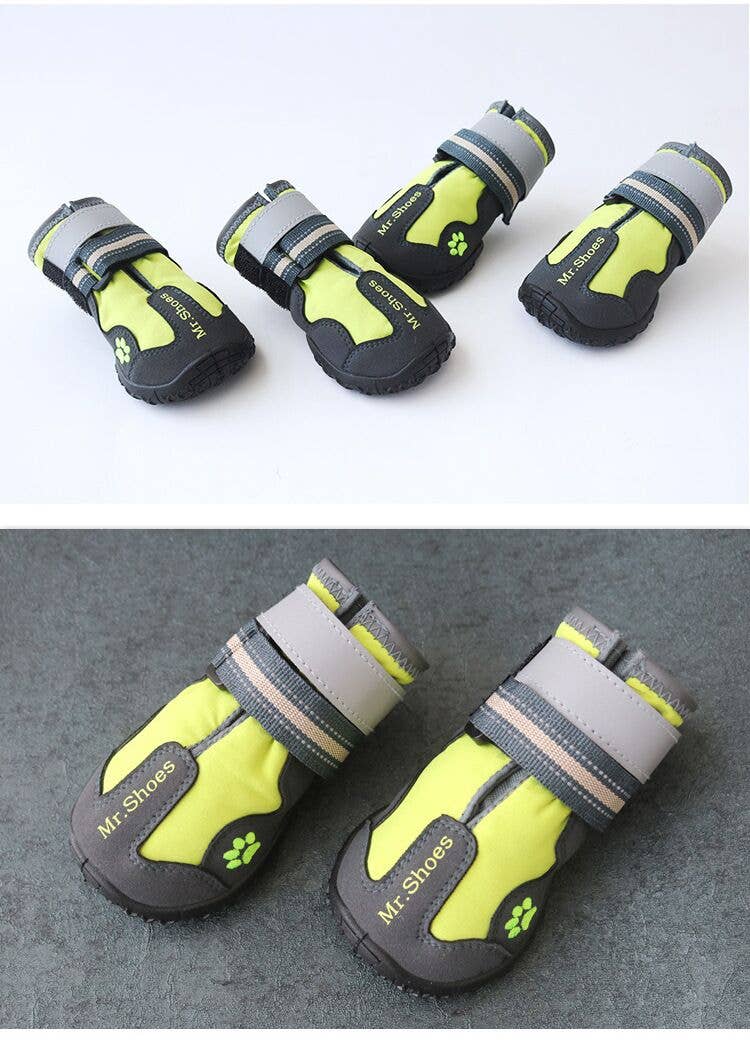 🐾 Waterproof Sport Dog Boots – Reflective, Anti‑Slip, Adjustable Shoes for Active Dogs