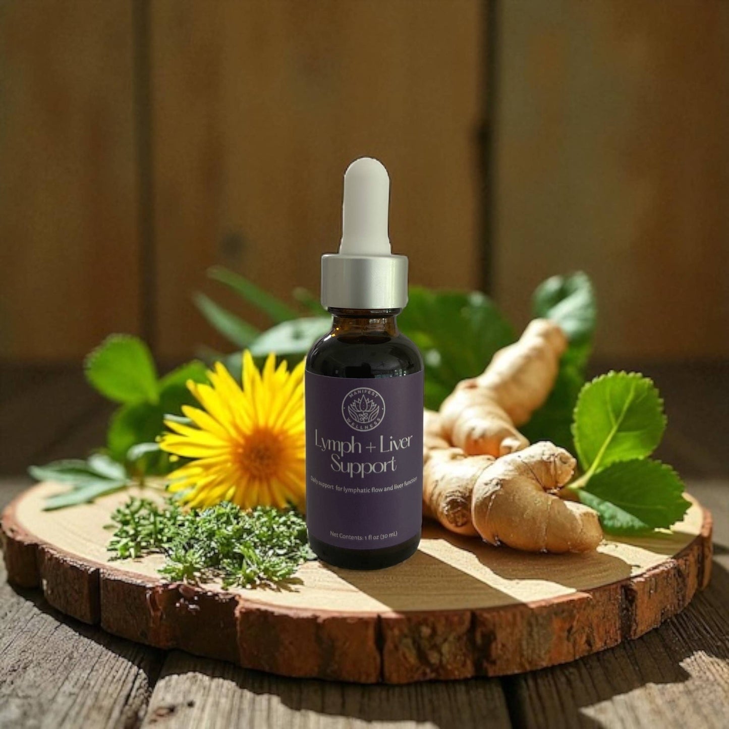 🌿🌱 Lymph + Liver Support Tincture for Detox and Drainage 1oz.