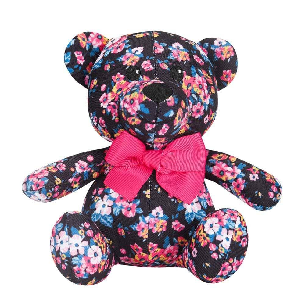 3 Colors, 6" Made Well Floral Print Bear Dog Toy