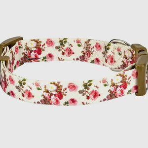Spring Floral Pattern Light-Weighted Adjustable Dog Collar