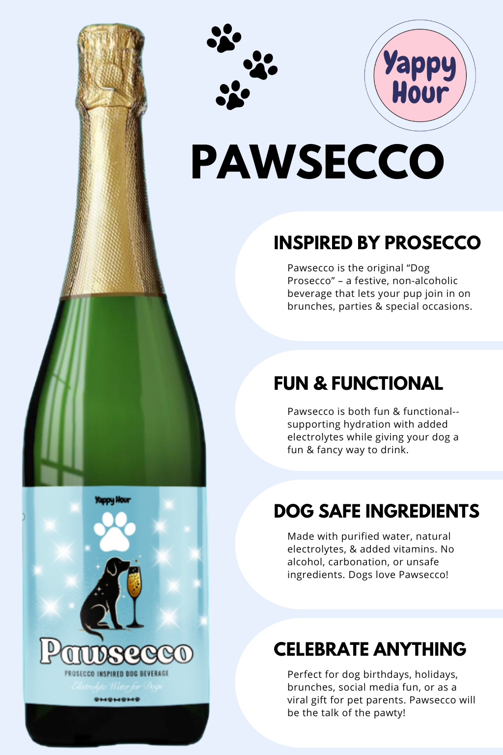 🍷🐾Dog Wine Bundle | Rose, Sauv, Pawsecco or Champaws