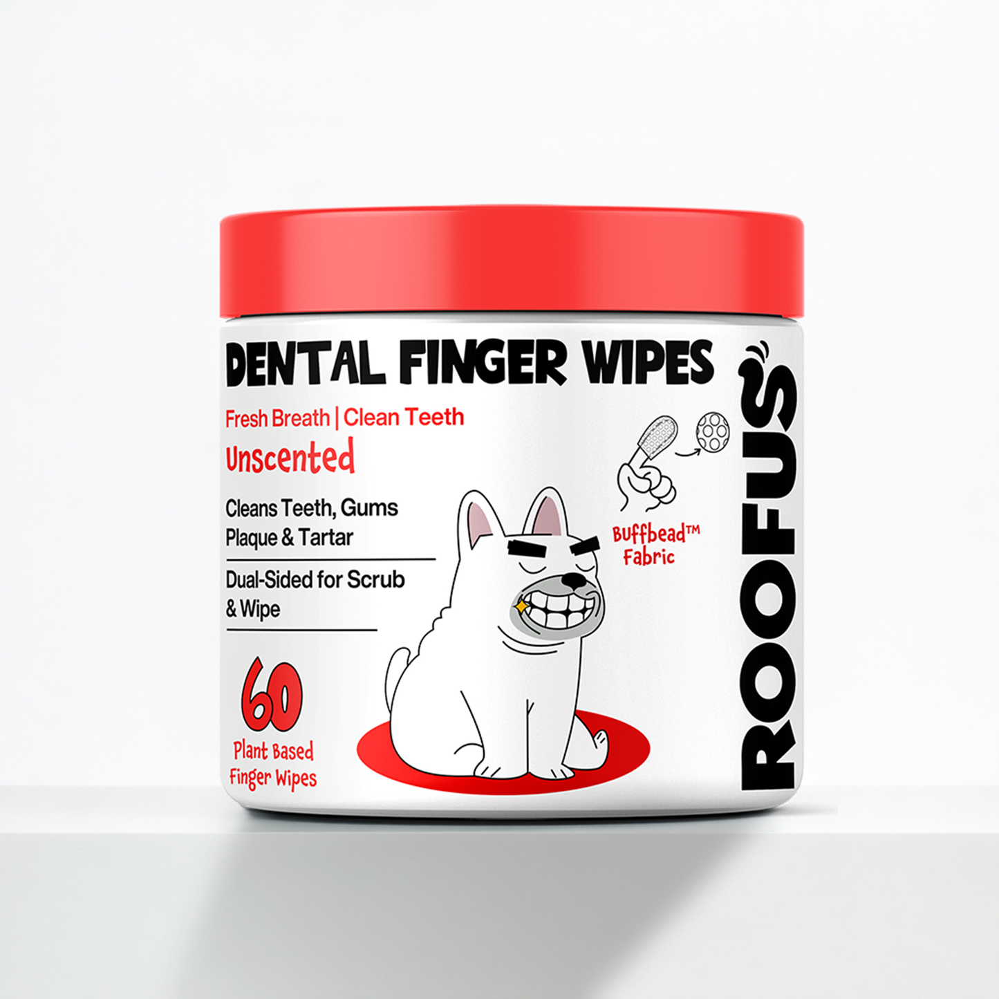 🦷🐾 ROOFUS Dental Wipes (60ct) – Easy, Daily Oral Care for Dogs & Cats