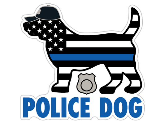 3" Sticker - Police Dog