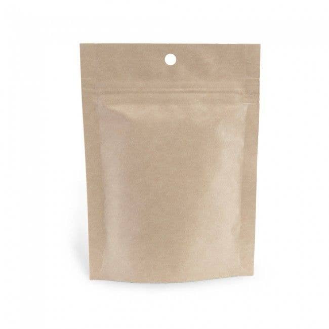 Kraft Stand Up Zipper Pouches