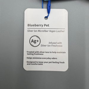 ✨🐱 Silver‑Powered Microfiber Vegan Leather AirTag Cat Collar