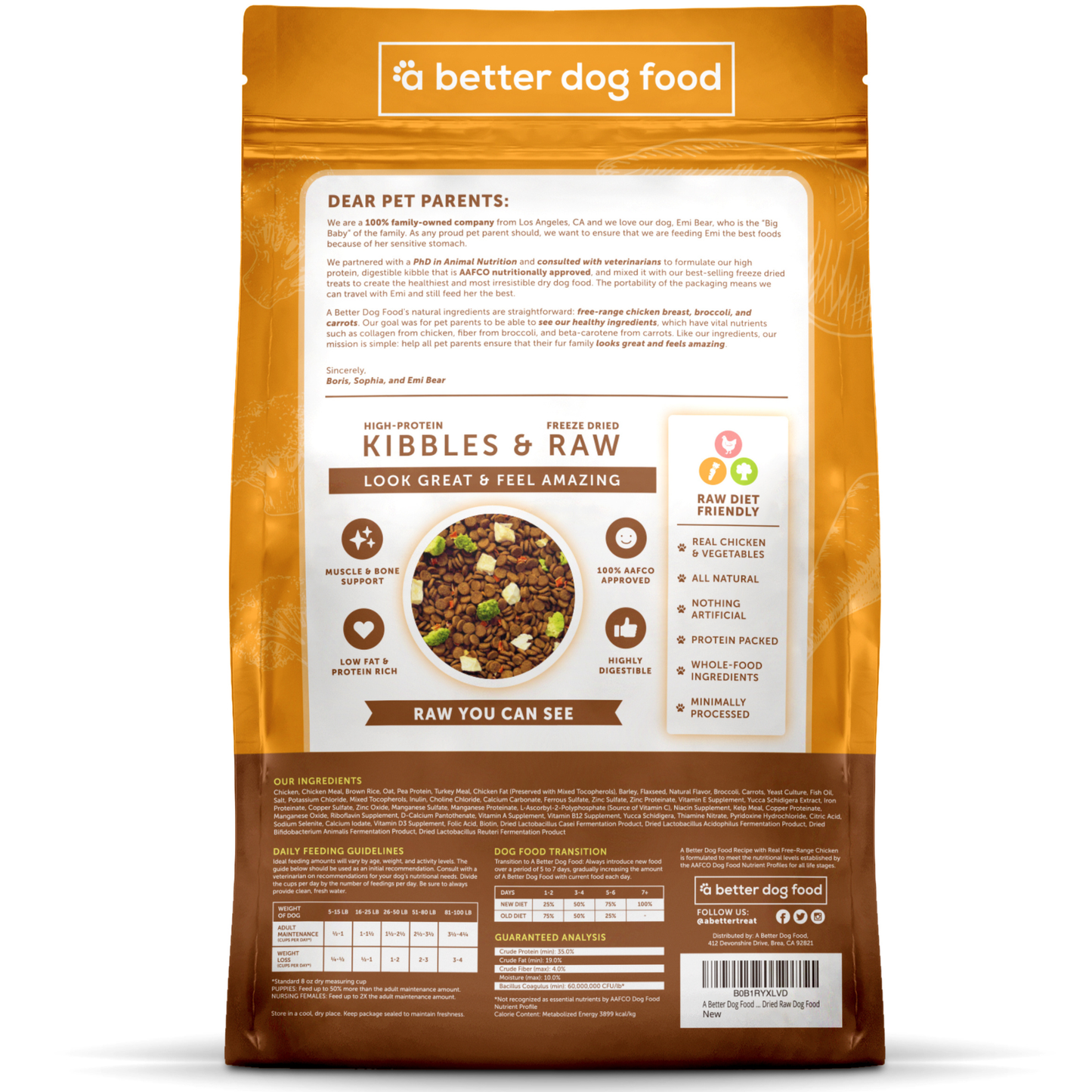🥇🐾A Better Dog Food Chicken - High Protein - Raw You Can See