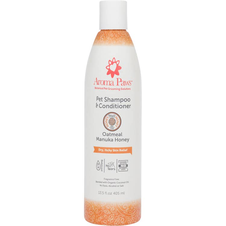 Oatmeal Manuka Honey Dog Shampoo & Conditioner in One