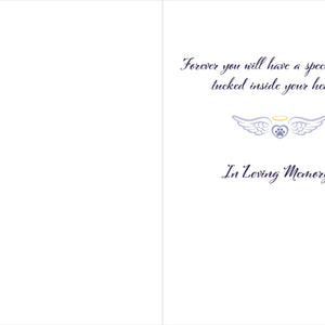 Cat Sympathy Card - Cat-We have heard that angels have wings
