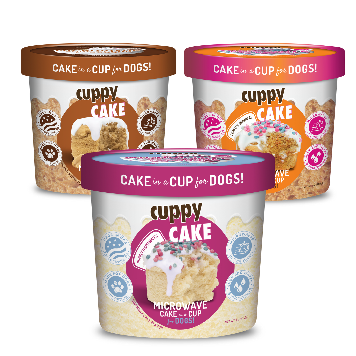 🧁🎉🐶 Cuppy Cake™ Birthday Cake Mix for Dogs 🎂🐾