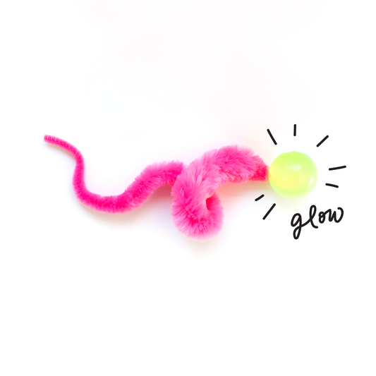 🌟🐱Wiggly Glow Glow-in-the-Dark Bouncy Cat Ball