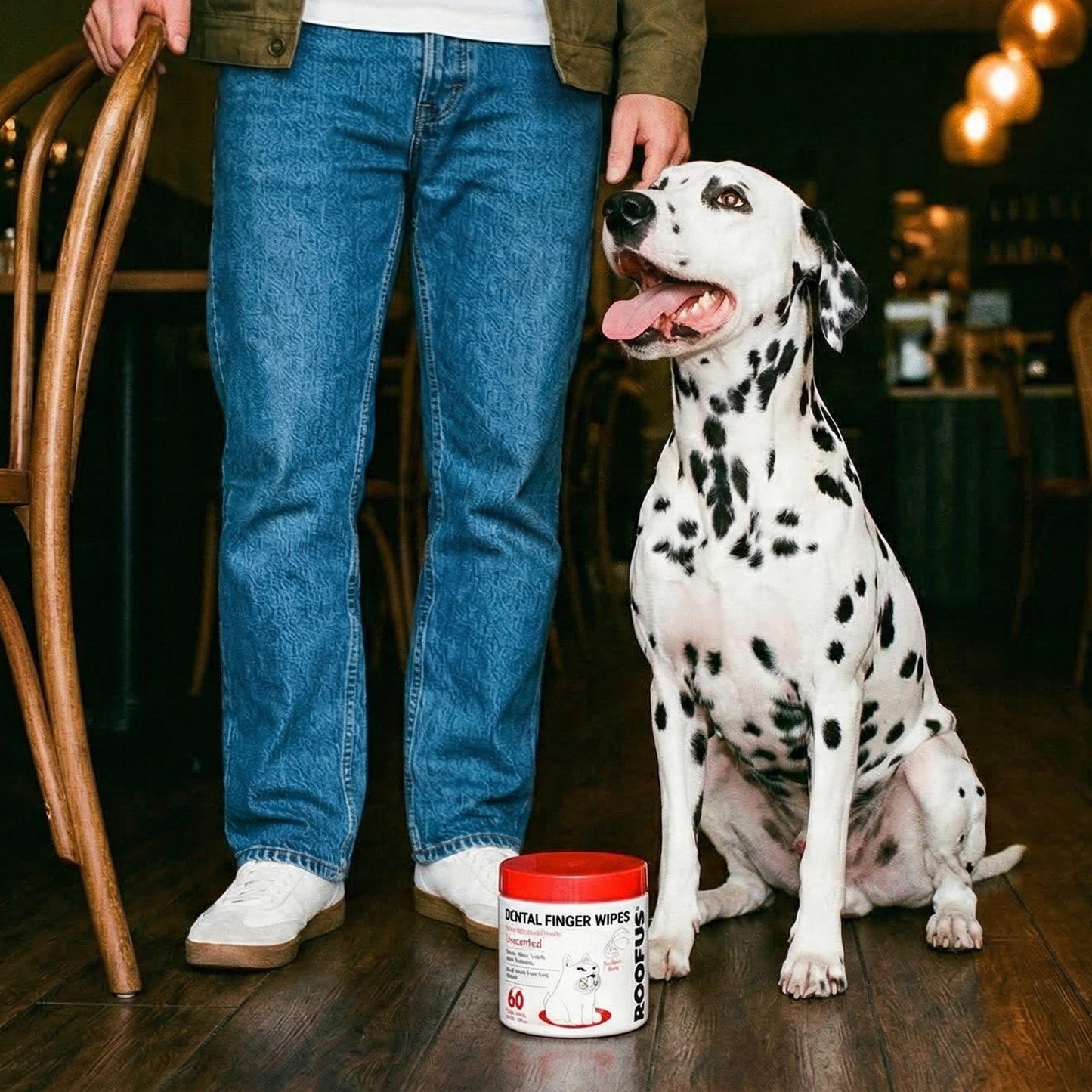 🦷🐾 ROOFUS Dental Wipes (60ct) – Easy, Daily Oral Care for Dogs & Cats