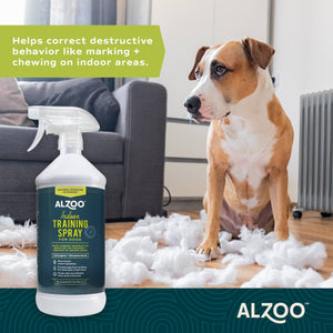 ALZOO Plant-Based Indoor Training Spray for Dogs