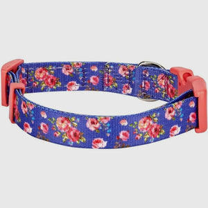 Spring Floral Pattern Light-Weighted Adjustable Dog Collar