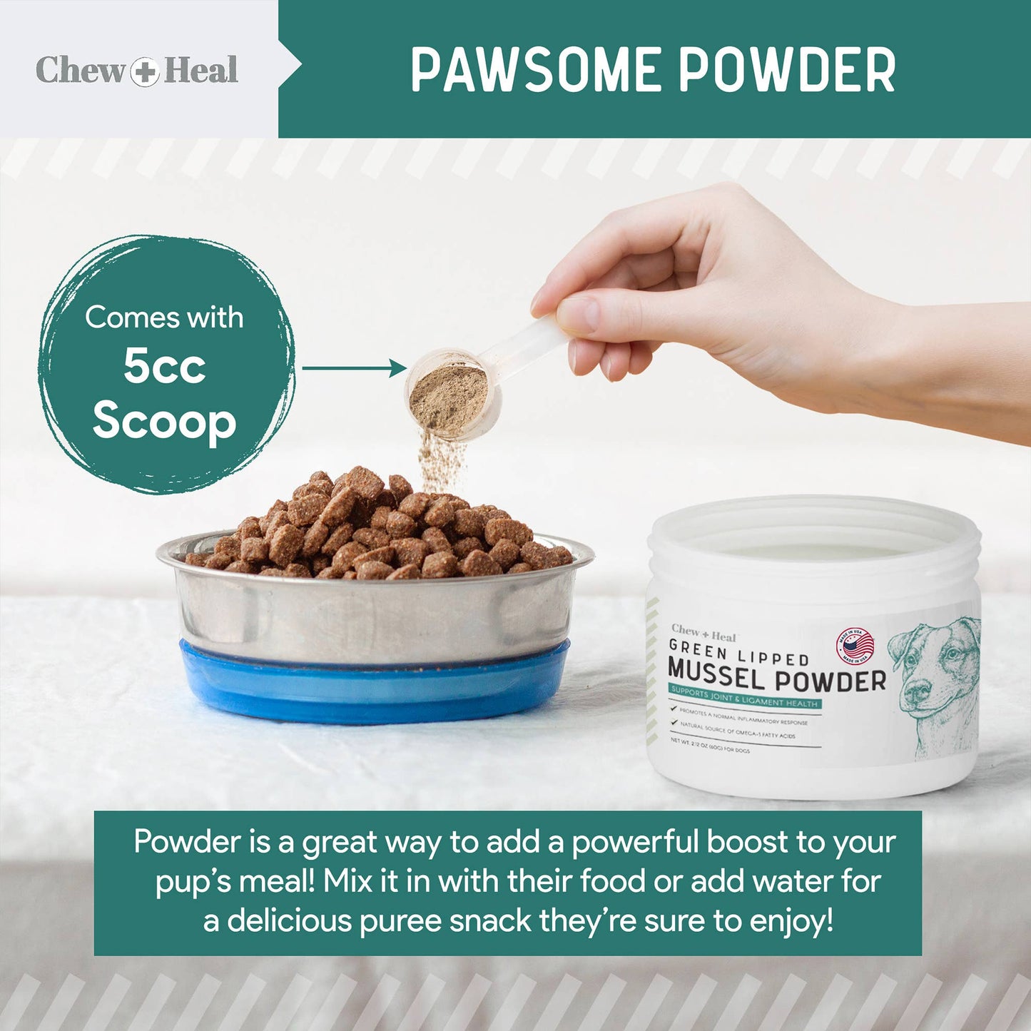 🦪🐾 Green-Lipped Mussel (GLM) Powder for Dogs – Joint Support Superfood