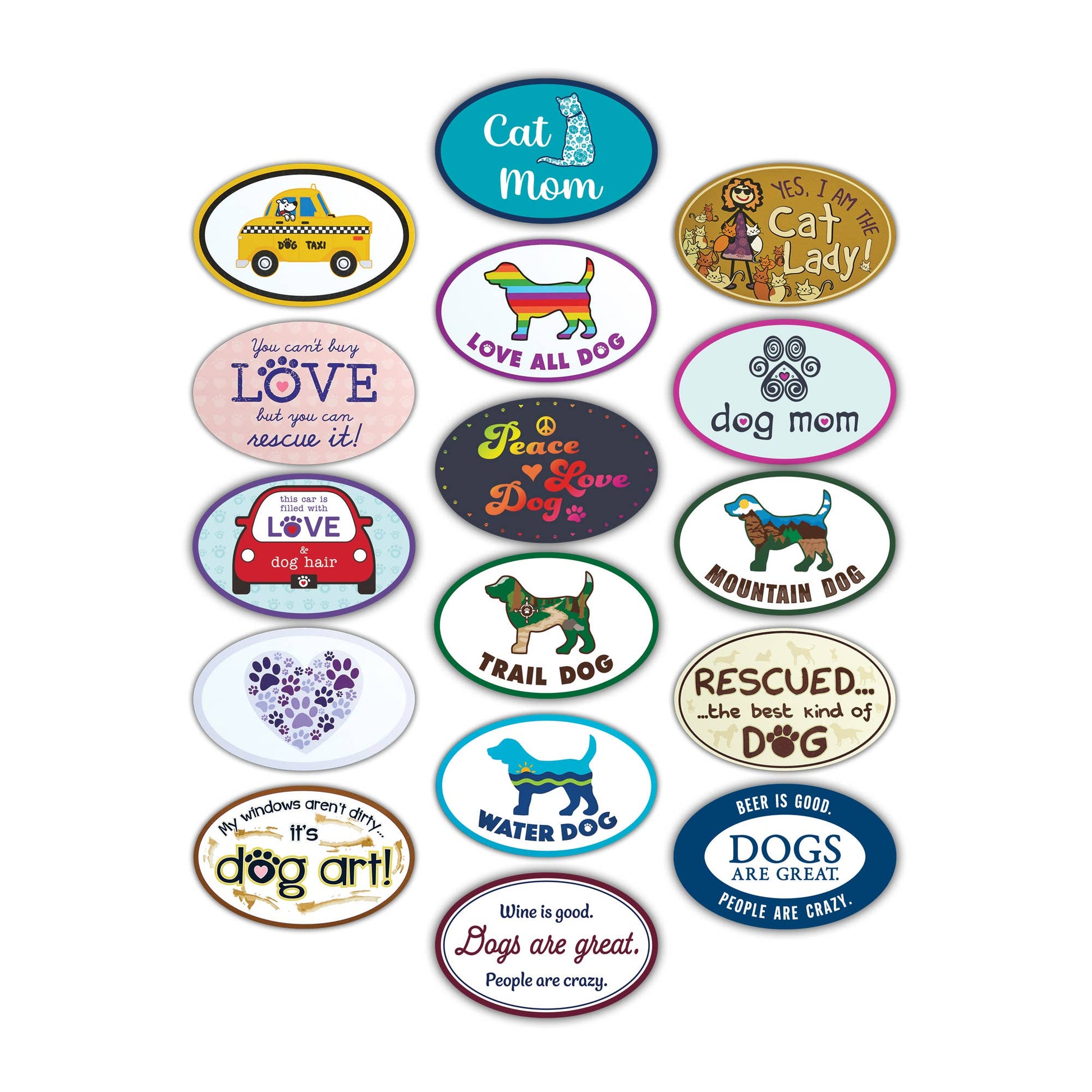 Oval Flexible Magnet - Yes I Am The Cat Lady