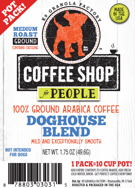 Doghouse Blend - 100% Ground Arabica Coffee