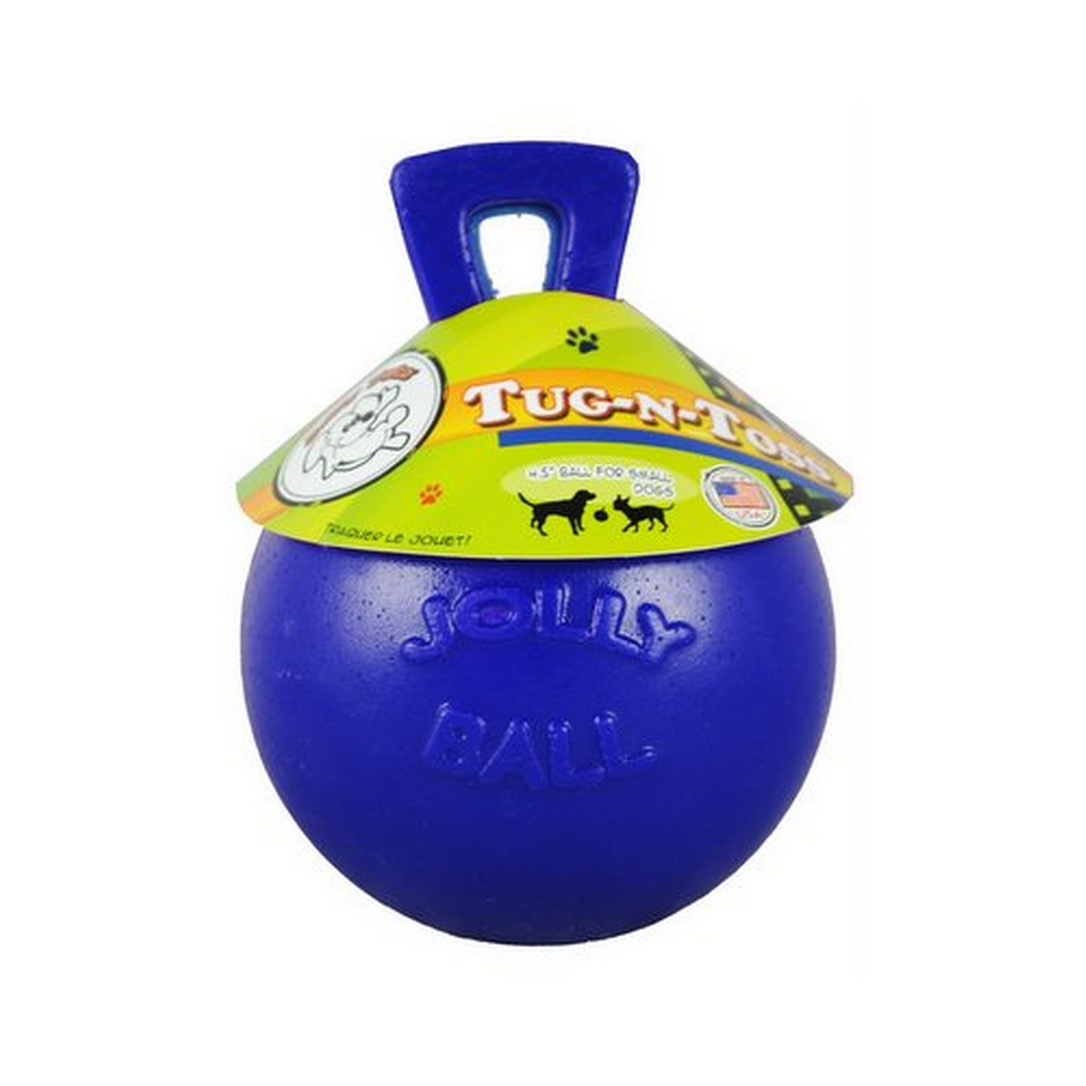 JollyPet Tug-n-Toss 8" Blue