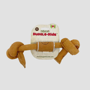 Huggle-Hide Natural Leather Knotted Toy