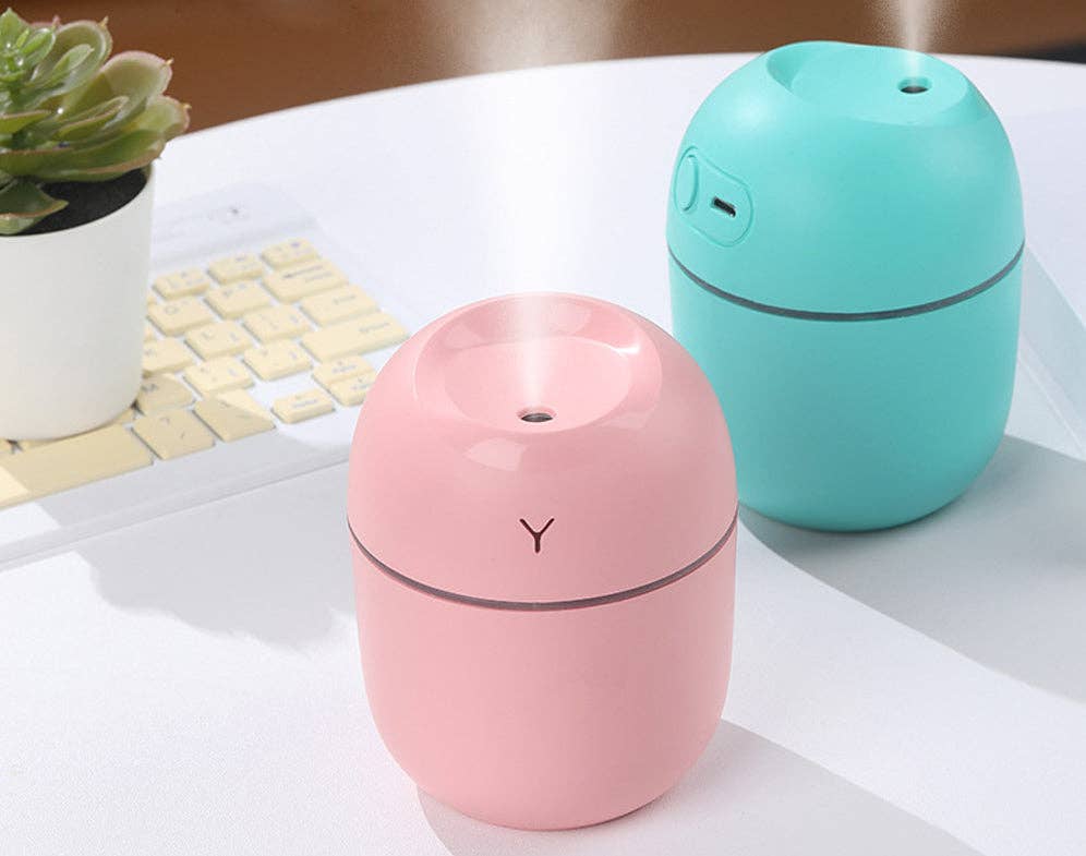 Mini Cool Mist Diffuser/Humidifier, Nightlight, 220ml, USB