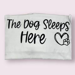 🐾💤The Dog Sleeps Here  Pillowcase
