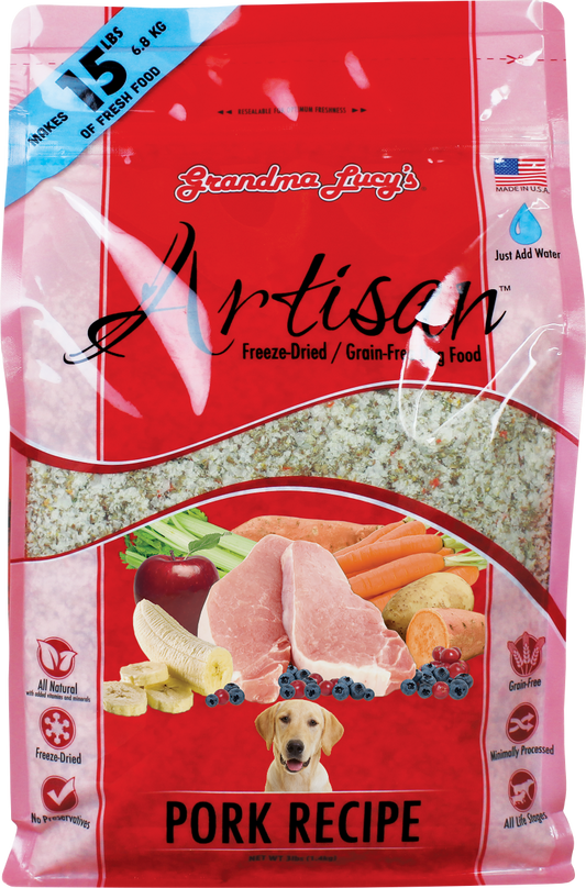 Artisan Pork Dog Food – 3lb