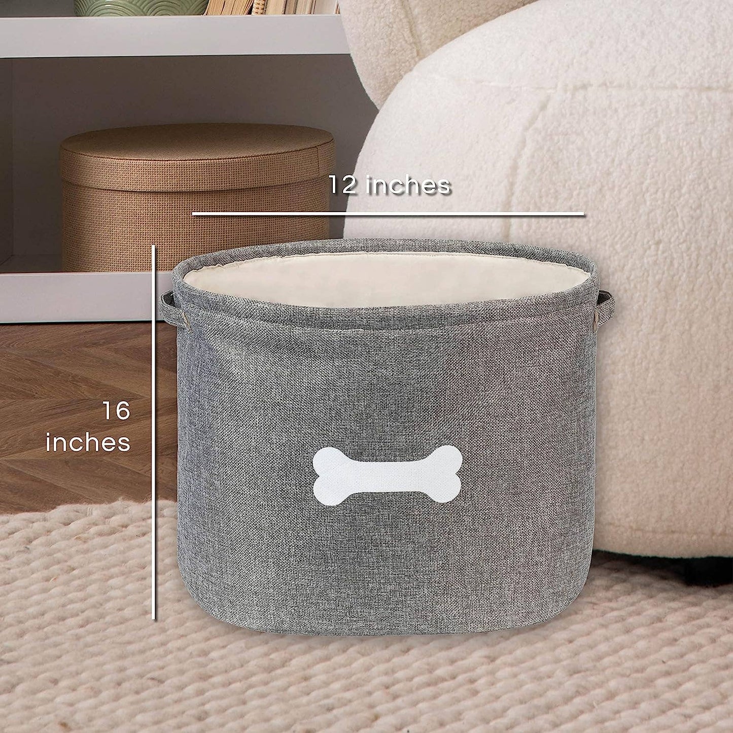 Capri Grey Pet Toy Storage