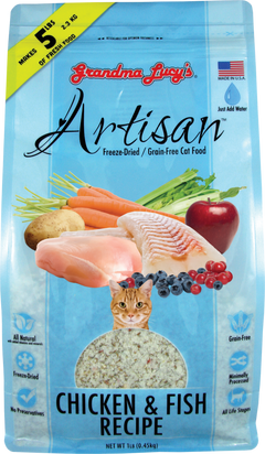 Artisan Chicken & Fish Cat Food – 1lb