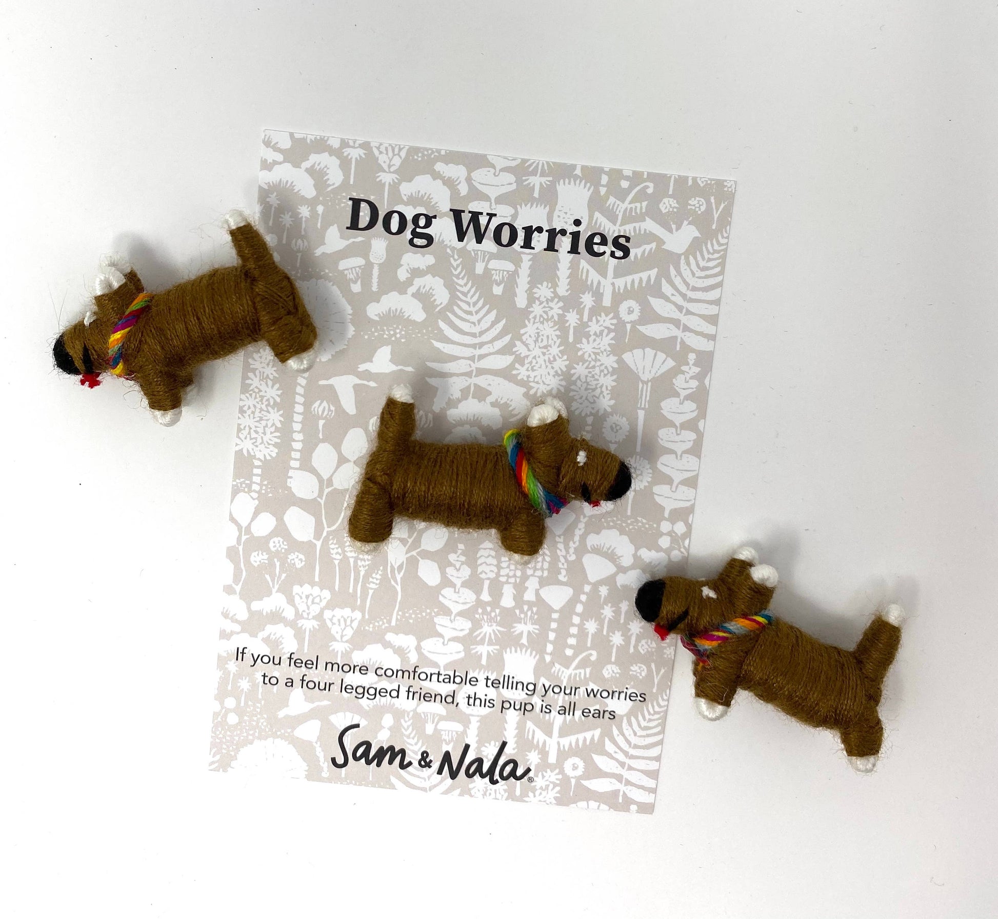 Worry Dog- Worry Doll for dog lovers (hand made and fair tra