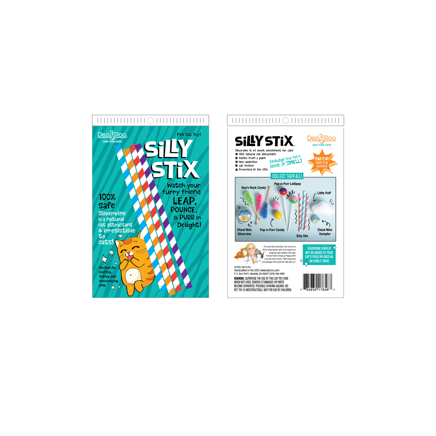 Silly Stix - Scent Enrichment Cat Toy - Candy Inspired