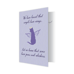 Cat Sympathy Card – Angel with Paws