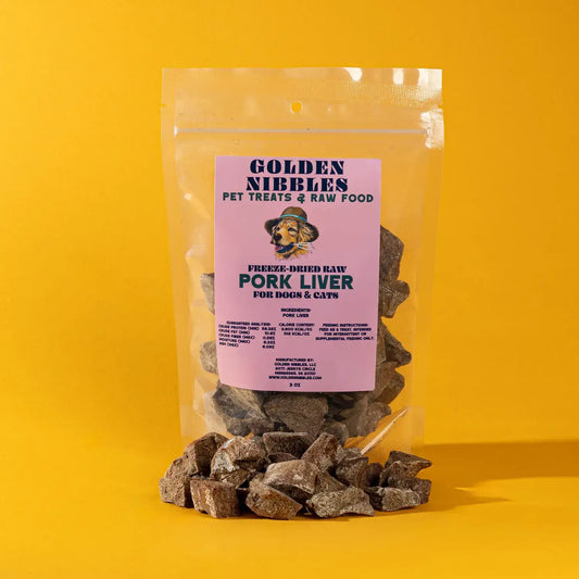 🐷🐶🐱 Freeze-Dried Pork Liver Treats – Single-Ingredient Treat for Dogs & Cats