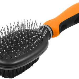 Pet Life ® Flex Series 2-in-1 Dual-Sided Pin & Grooming Pet