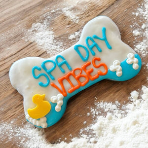 6 inch Spa Day Vibes Bone dog treat