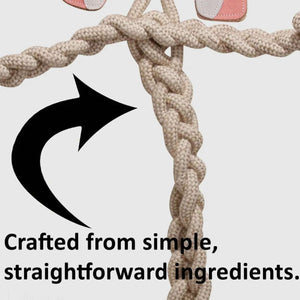 Huggle-Hide Natural Leather Knotted Toy