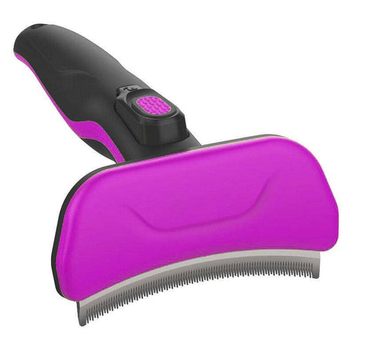 Pet Life ® 'Fur-Guard' Easy Self-Cleaning Grooming Pet Comb