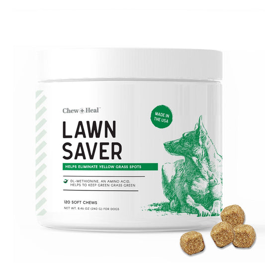 Chew + Heal Grass Saver Chews For Dogs| Dog Urine Grass Saver| 120 Soft Chews