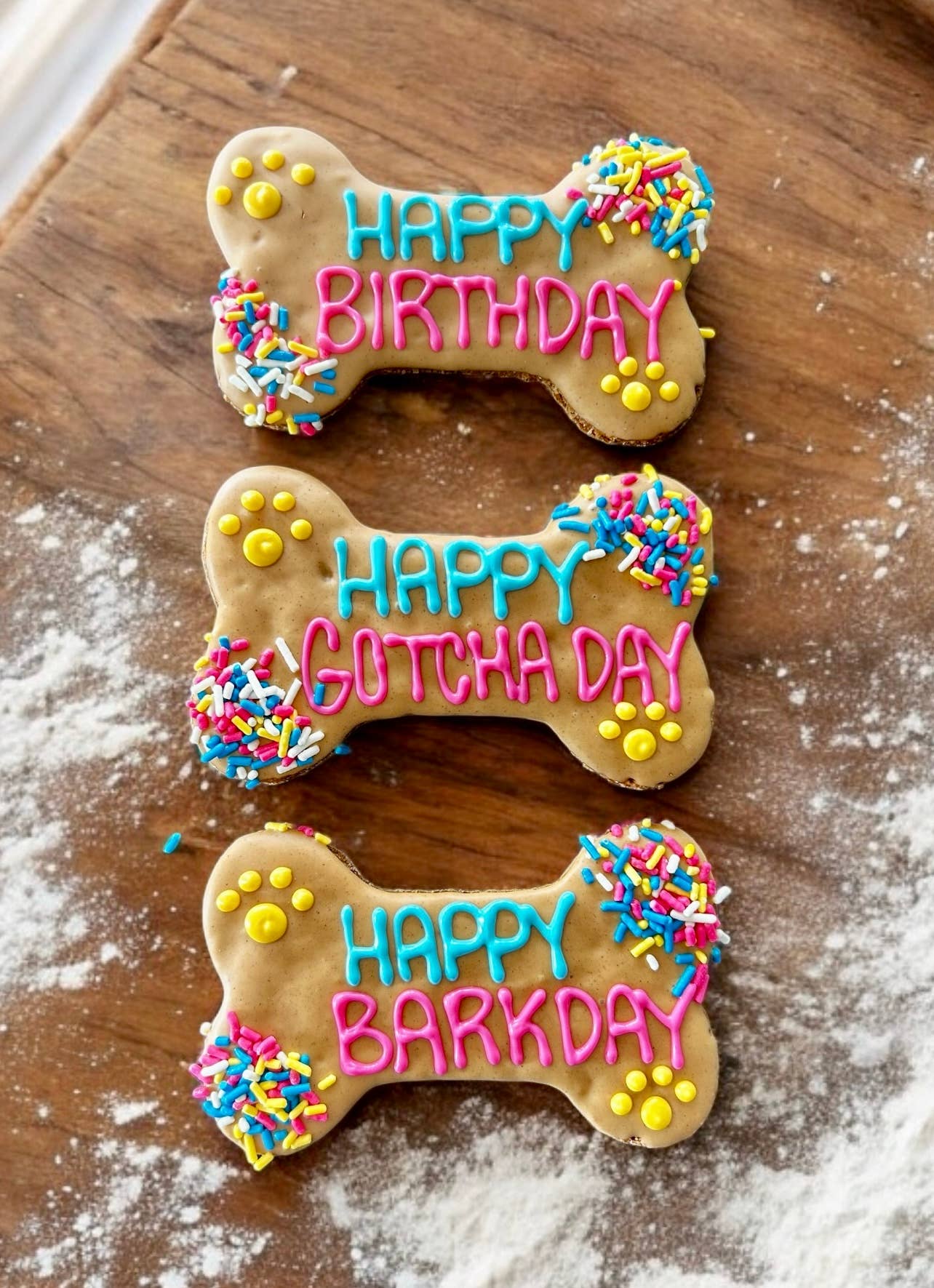 6 inch PB Fiesta Happy Birthday Bone Dog Treats