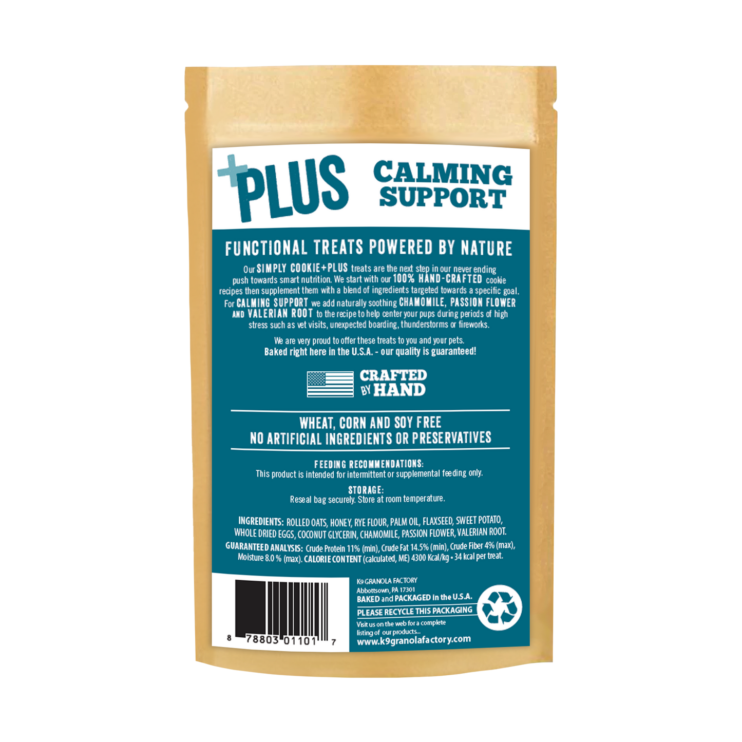 🌿 Simply Cookies +Plus Calming Dog Treats | Functional Wellness Biscuits for Dogs 🐾