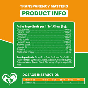 Flea & Tick Chewable Pills for Dogs + Multivitamin