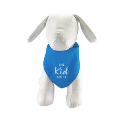 Sassy Pet Bandana – “The Kid Did It”  100% Cotton, Hand‑Printed Dog Bandana