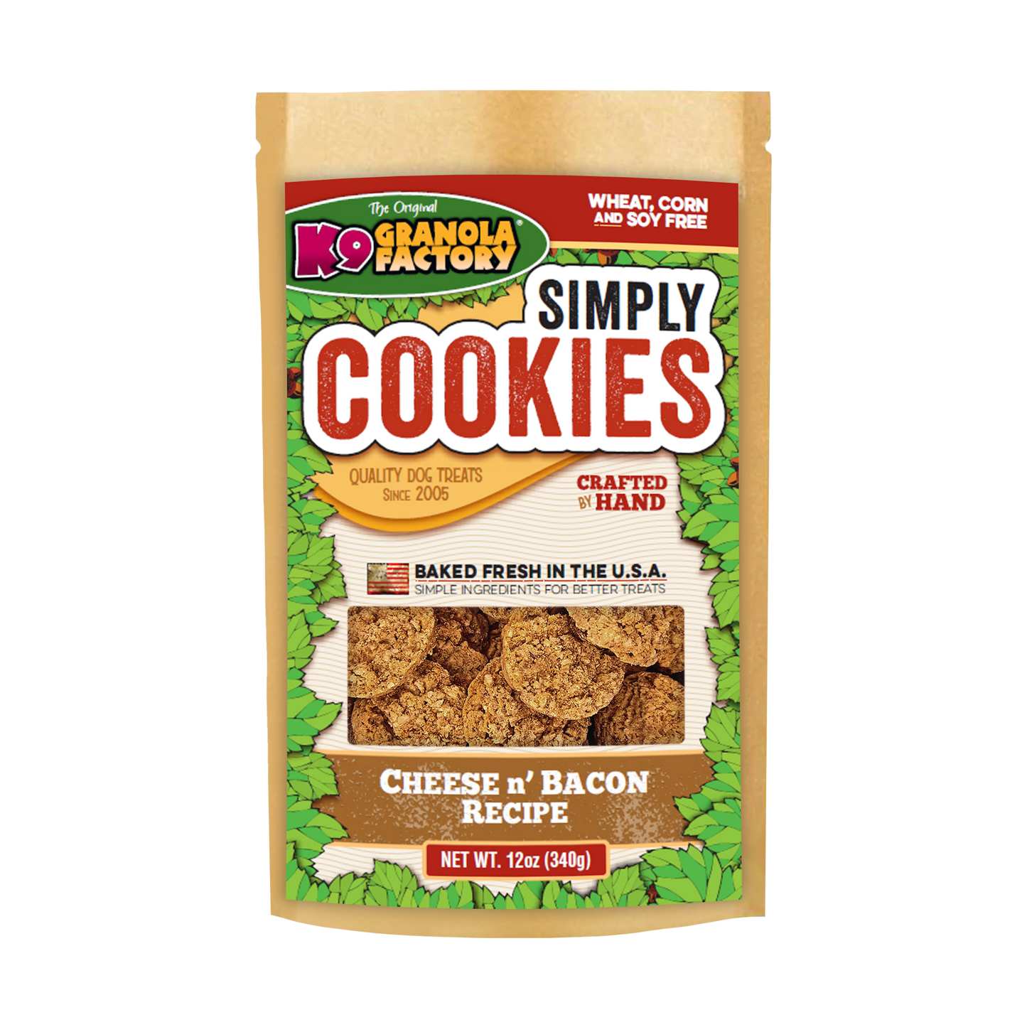 🧀🥓 Simply Cookies – Cheese & Bacon Dog Treats