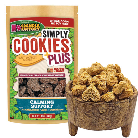 🌿 Simply Cookies +Plus Calming Dog Treats | Functional Wellness Biscuits for Dogs 🐾