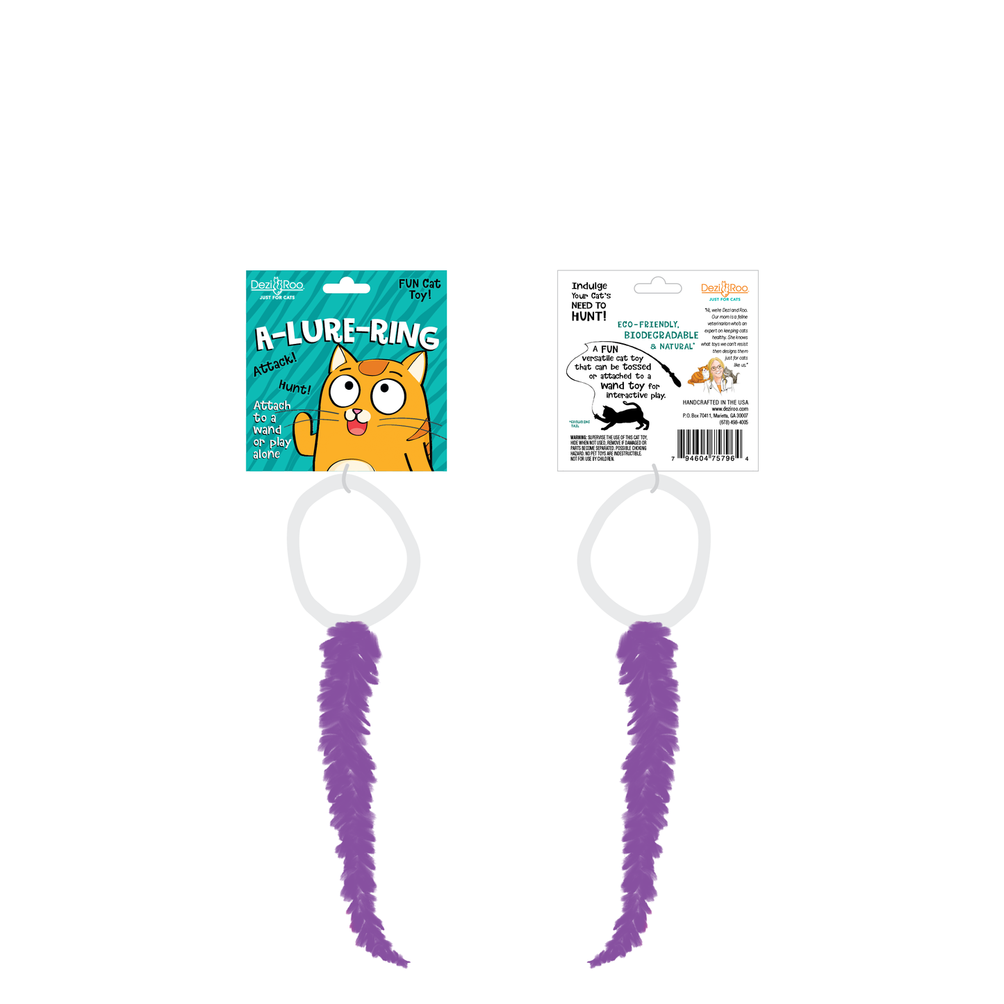 A-Lure-Ring - with Tail Wand Attachment toy