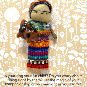 Worry Doll- Dog (Made by hand in Guatemala)- Fair Trade