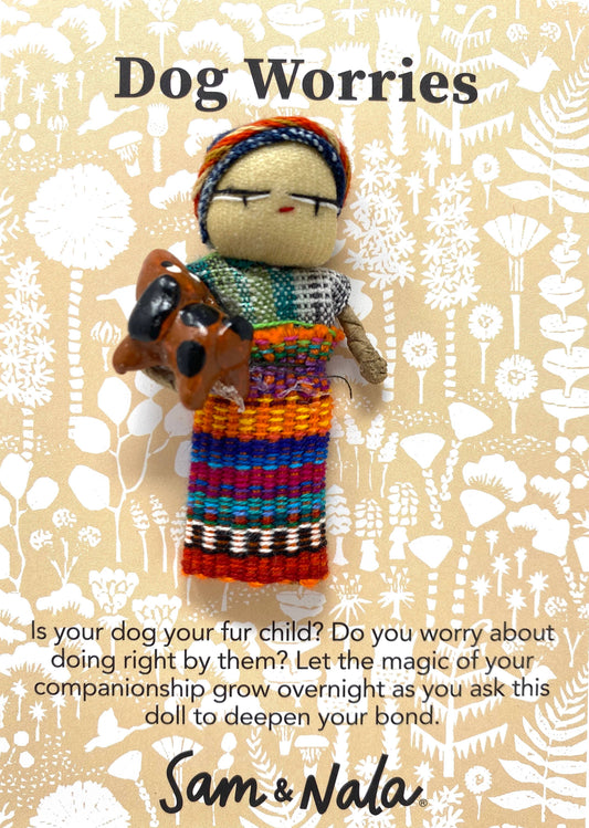 Worry Doll- Dog (Made by hand in Guatemala)- Fair Trade