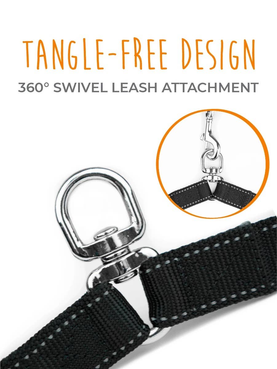 🐕🐕 Double Dog Leash Coupler – Tangle-Free Walking for Two Dogs 🖤✨
