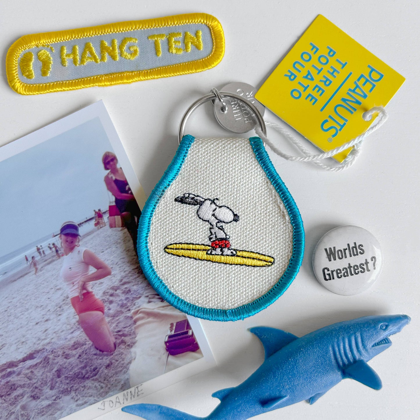 Peanuts® - Snoopy Surf Patch Keychain