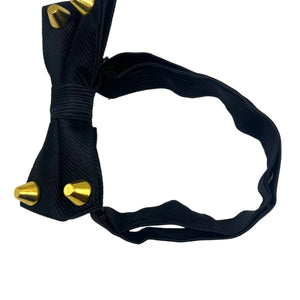 Dapper Satin Stud & Rhinestone Bowtie