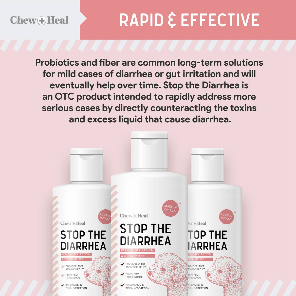 Stop the Diarrhea, Anti Diarrhea for Dogs