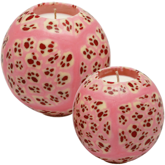 🕯️🐾 Paw Print Soy Candle Set (2-Pack) – Handcrafted, Cozy & Pet-Lover Perfect 💕